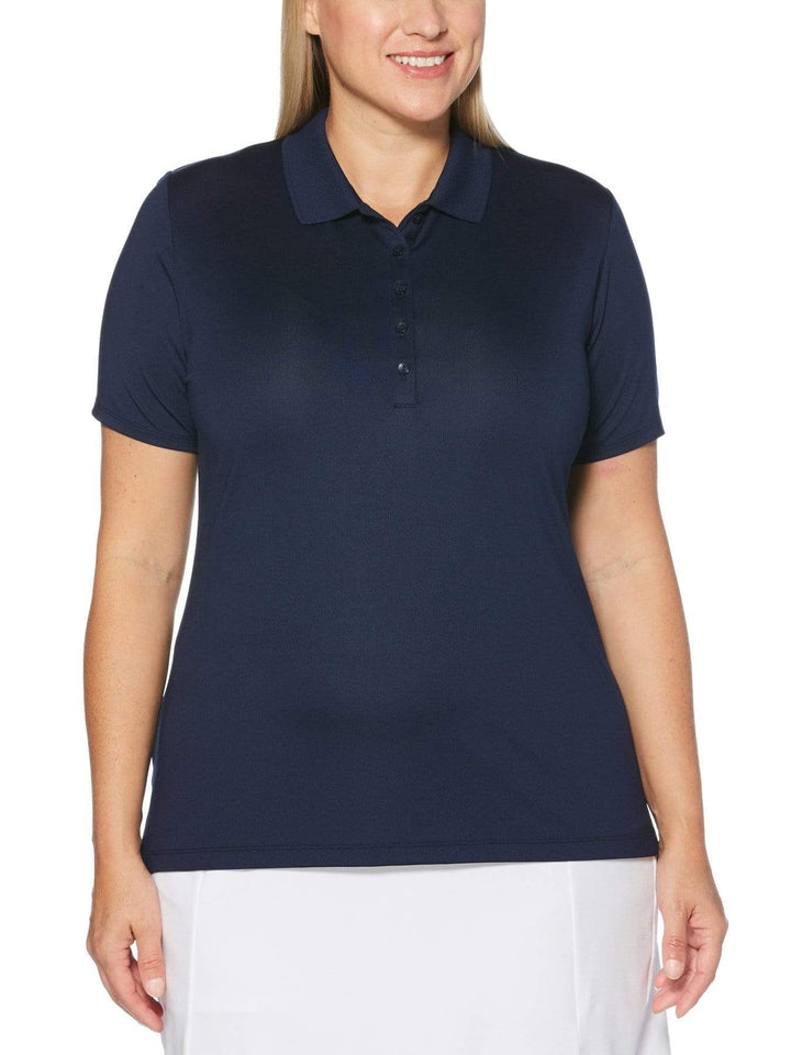 Women's Plus Micro Hex Polo