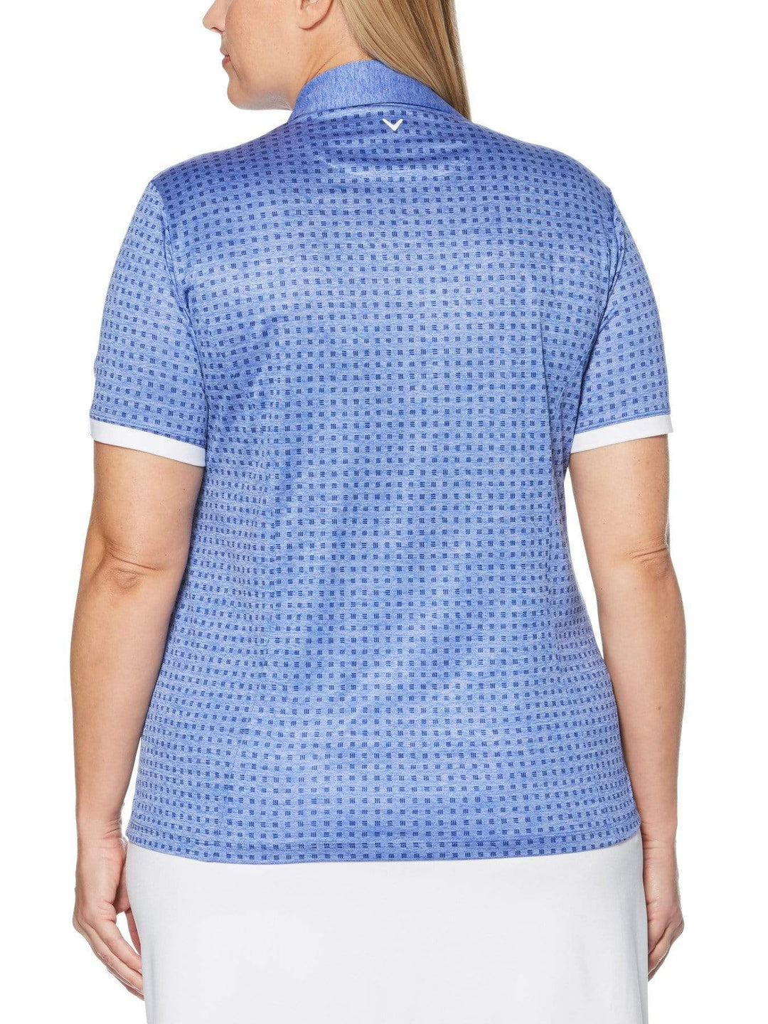 Women's Plus Mini Geo Print Polo