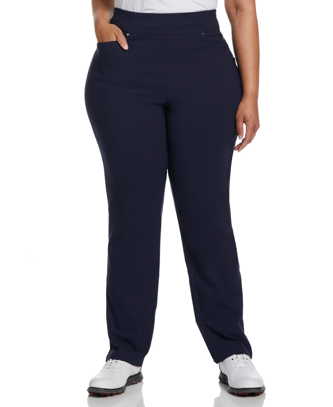 Plus Size Pull-On Golf Pant (Black Iris) 