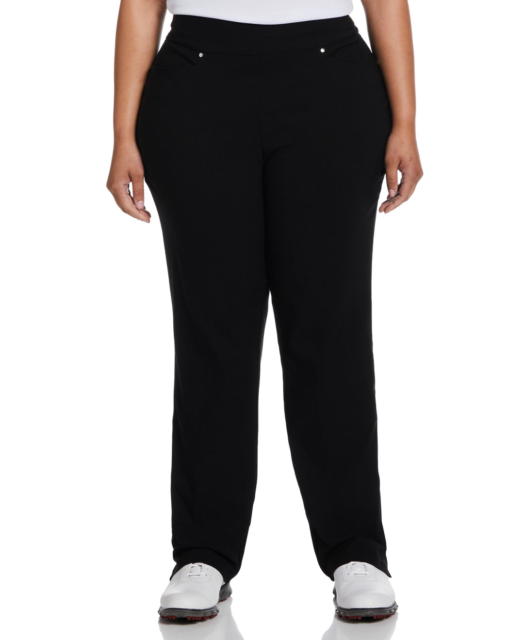 Plus Size Pull-On Golf Pant (Caviar) 