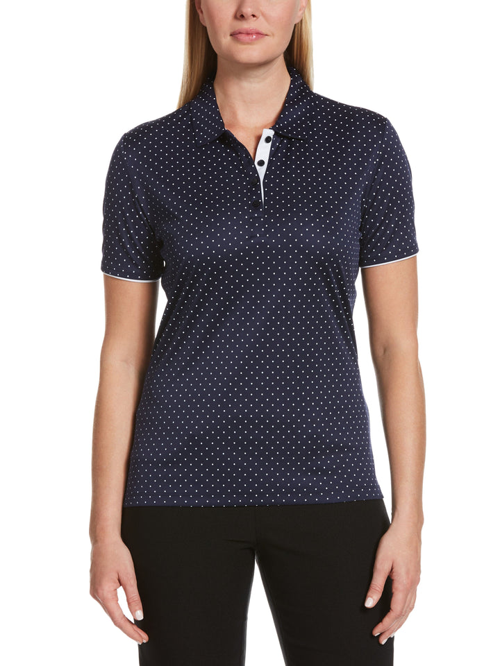 Women's Polka Dot Polo-Polos-Callaway