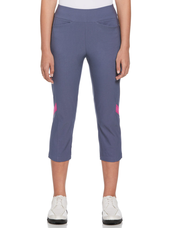 Women's Pull-On Color Block Golf Capri