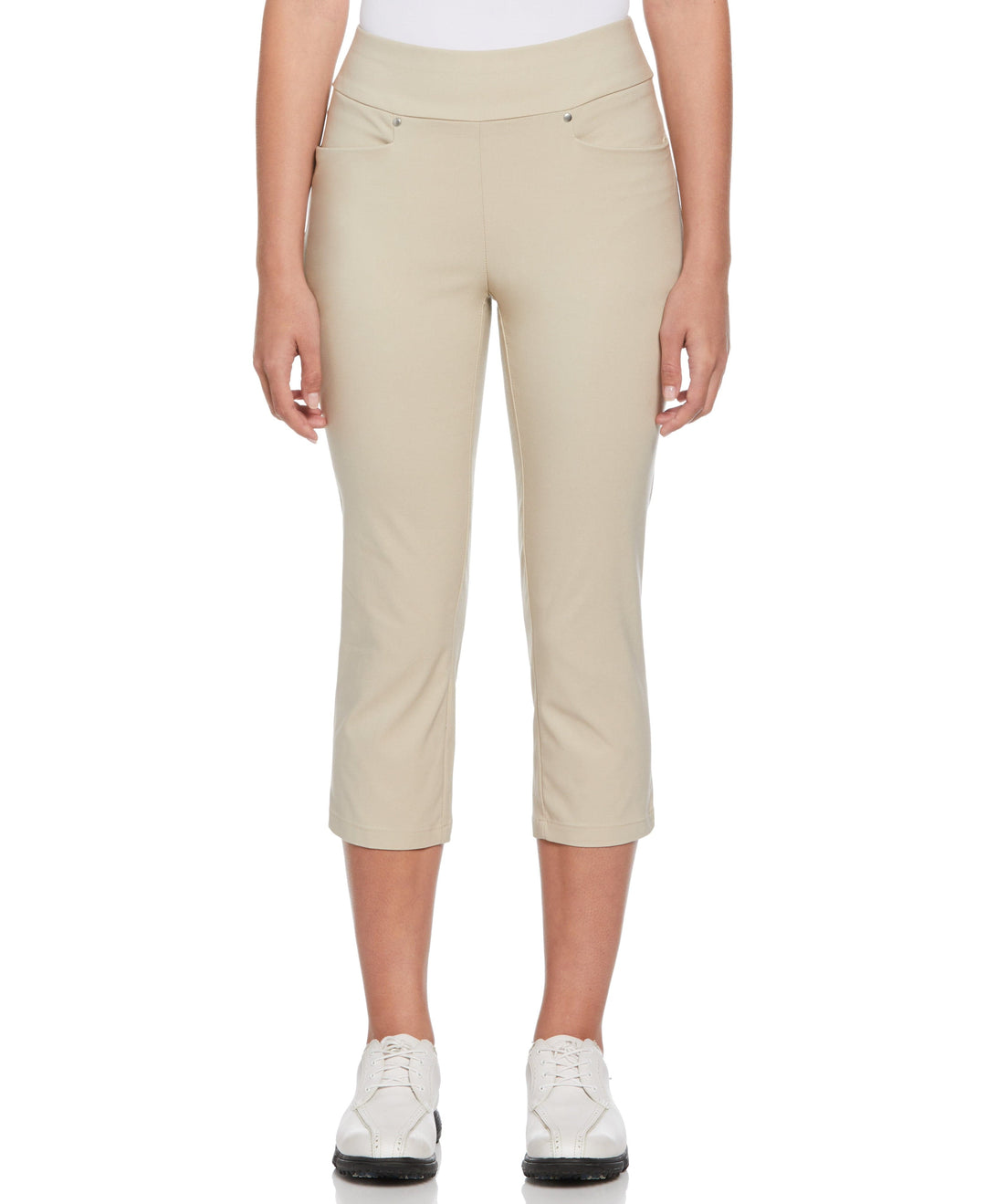 Pull-On Golf Capri Pant (Silver Lining) 