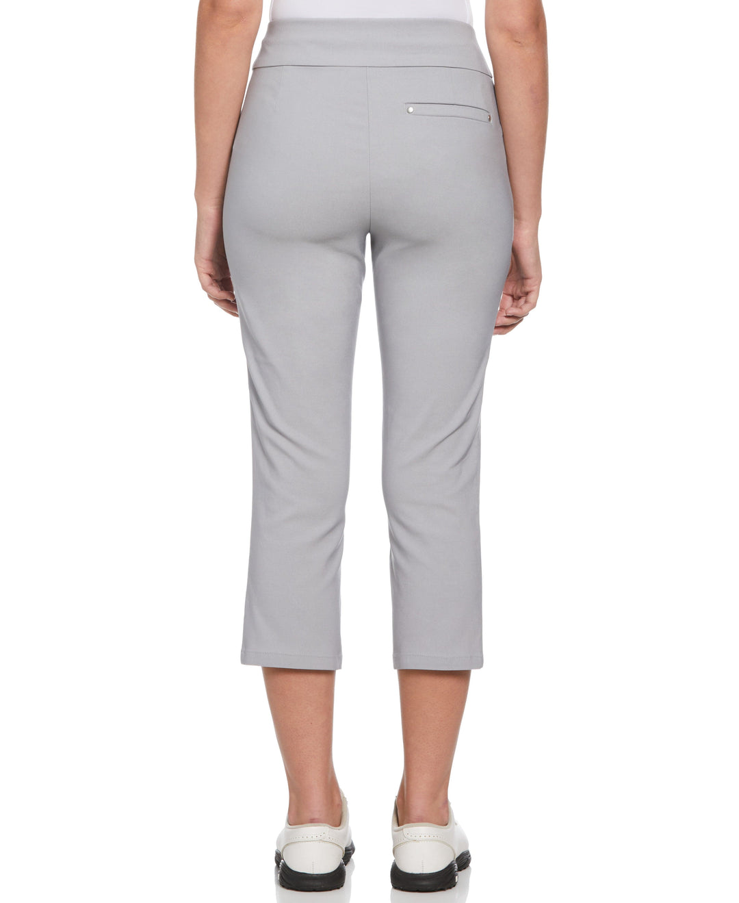 grey capri dress pants Pull-On 22" Capris Women's Golf Pants, Black, XS