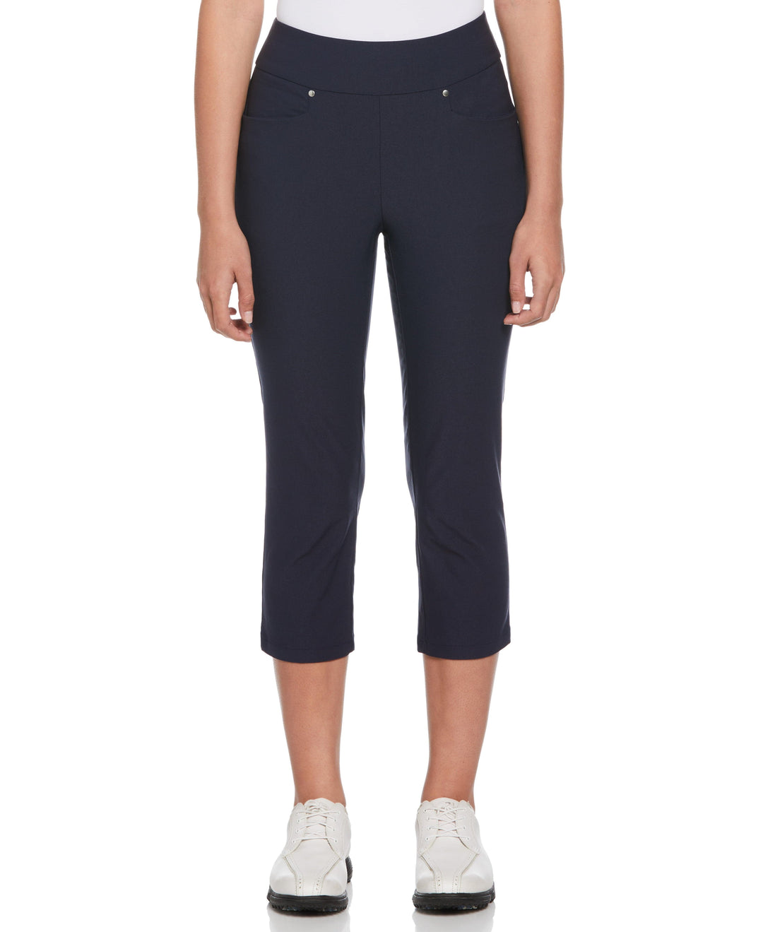 Pull-On Golf Capri Pant (Black Iris) 