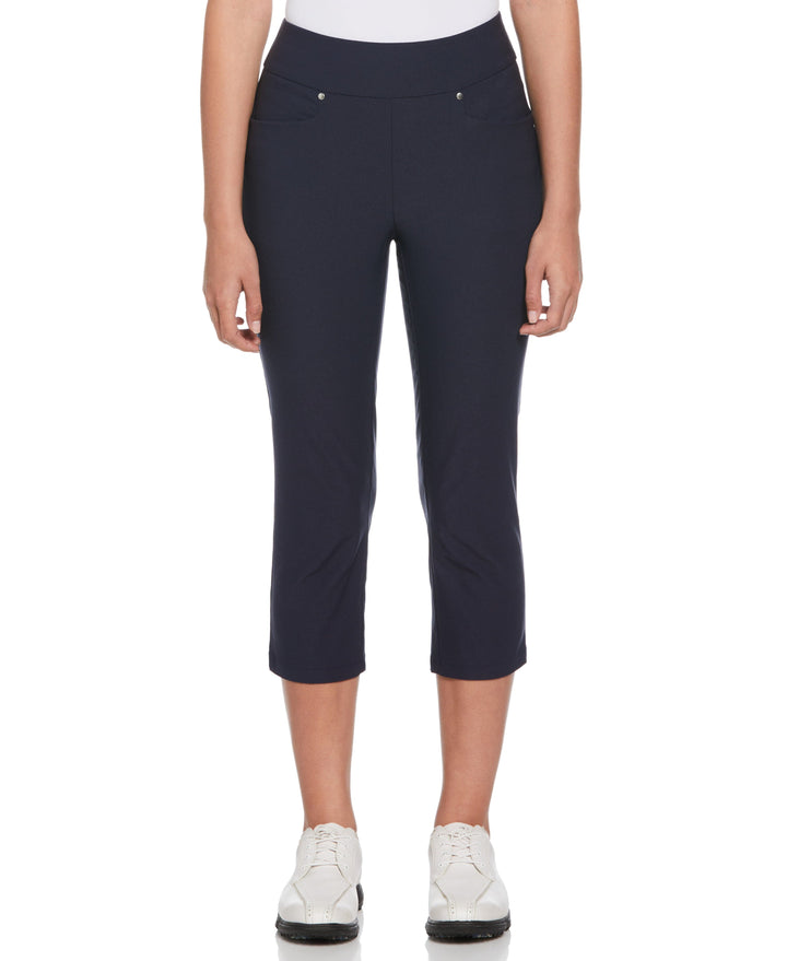 Pull-On Golf Capri Pant (Black Iris) 