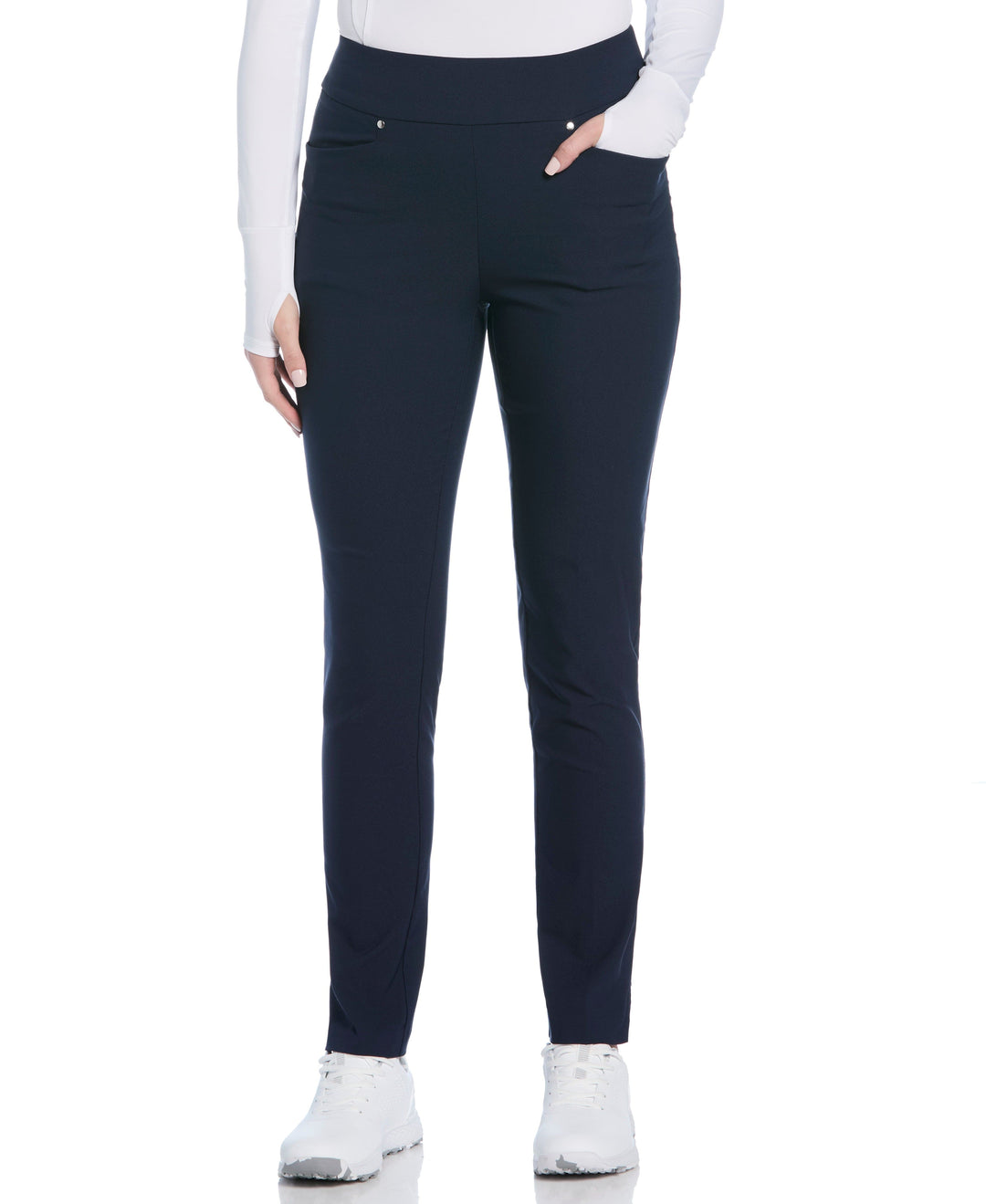 Plus Size Pull-On Golf Pant (Black Iris) 