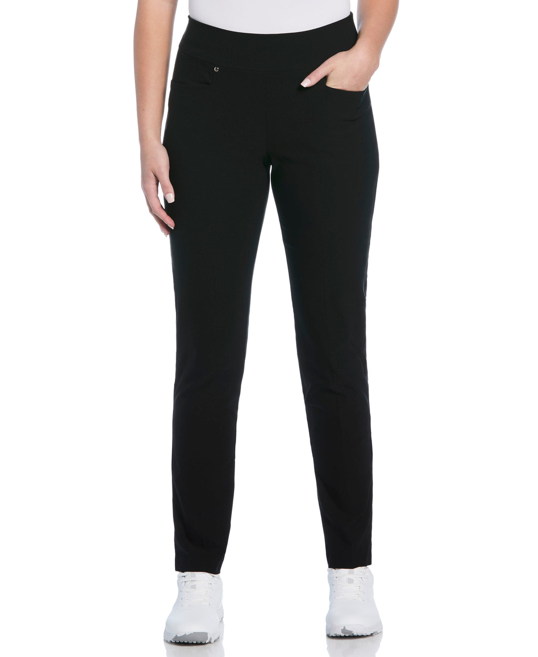 Plus Size Pull-On Golf Pant (Caviar) 