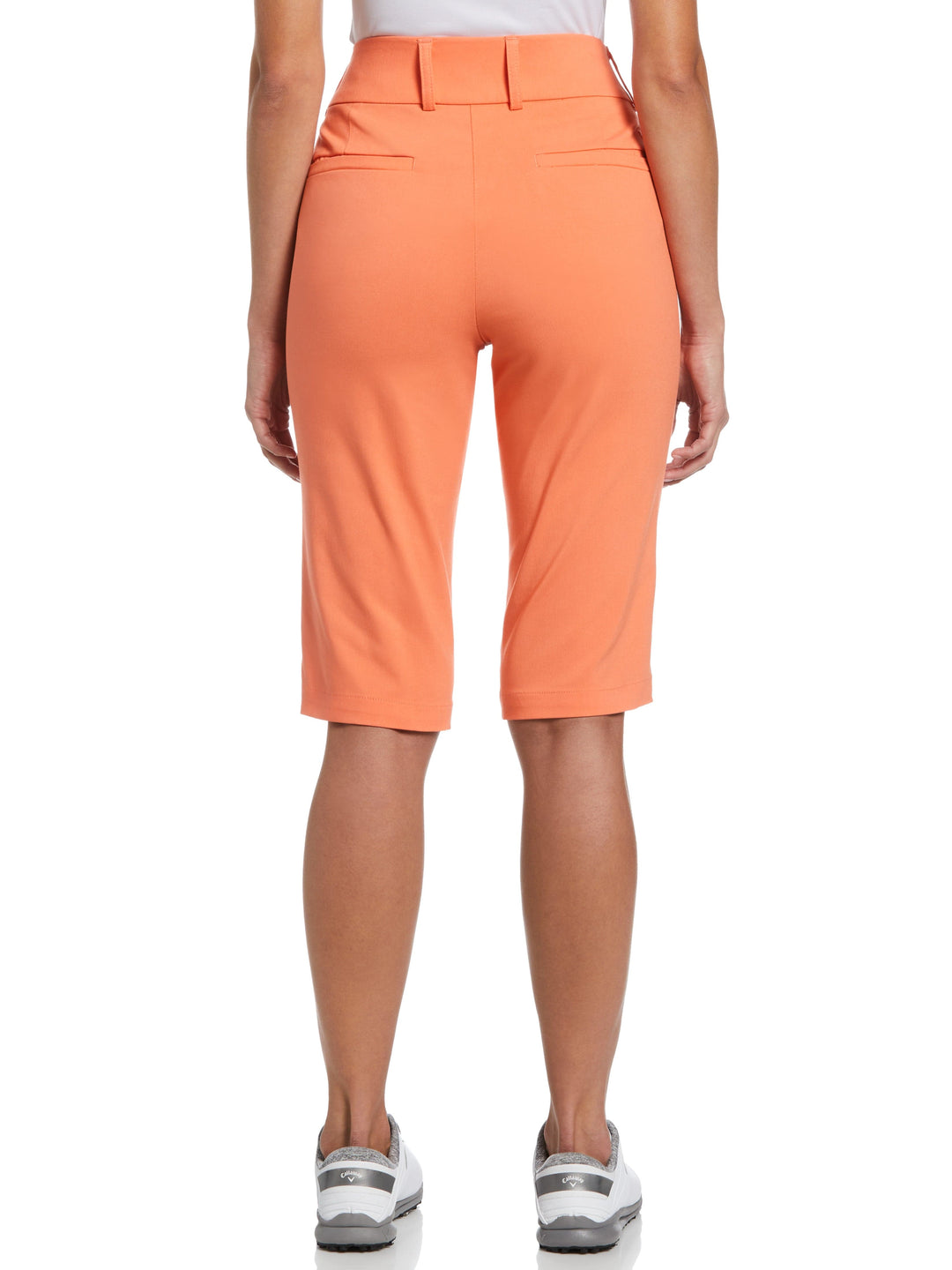 Women's Pull-On Stretch Tech Bermuda Golf Shorts (Persimmon) 