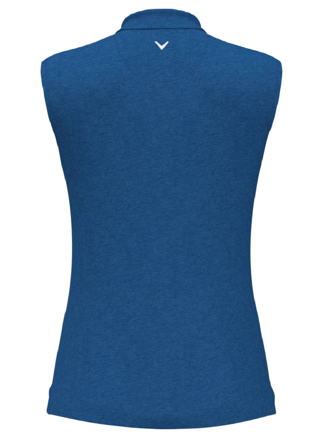 Women's Quarter Zip Heather Sleeveless Golf Polo