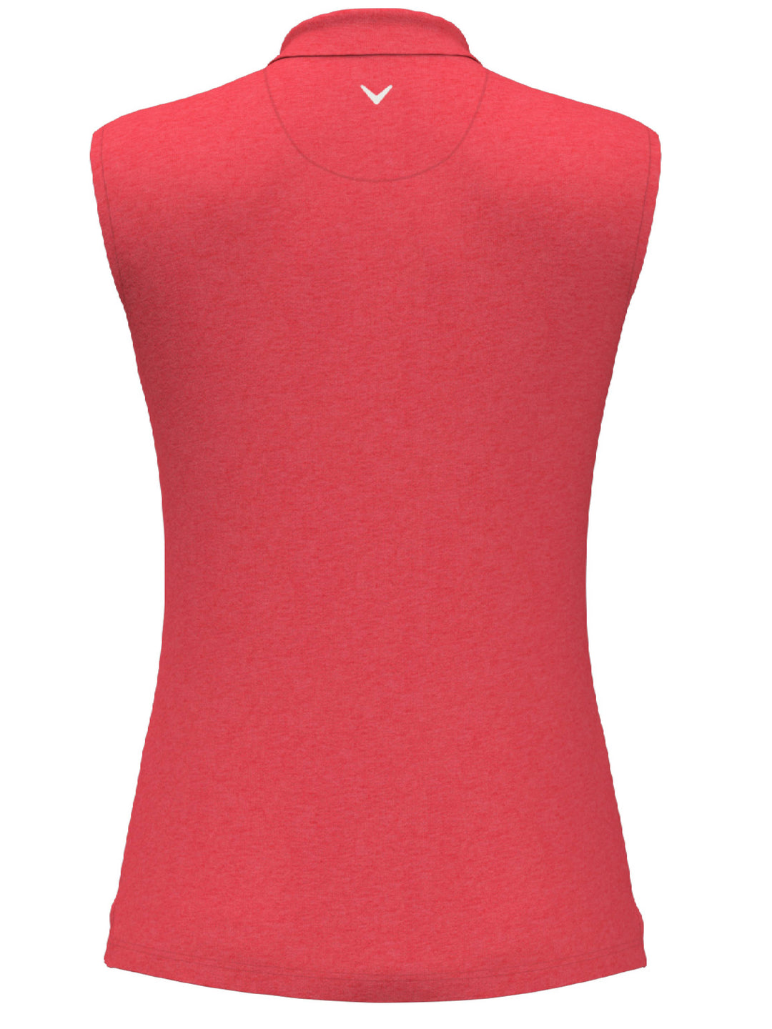 Women's Quarter Zip Heather Sleeveless Golf Polo