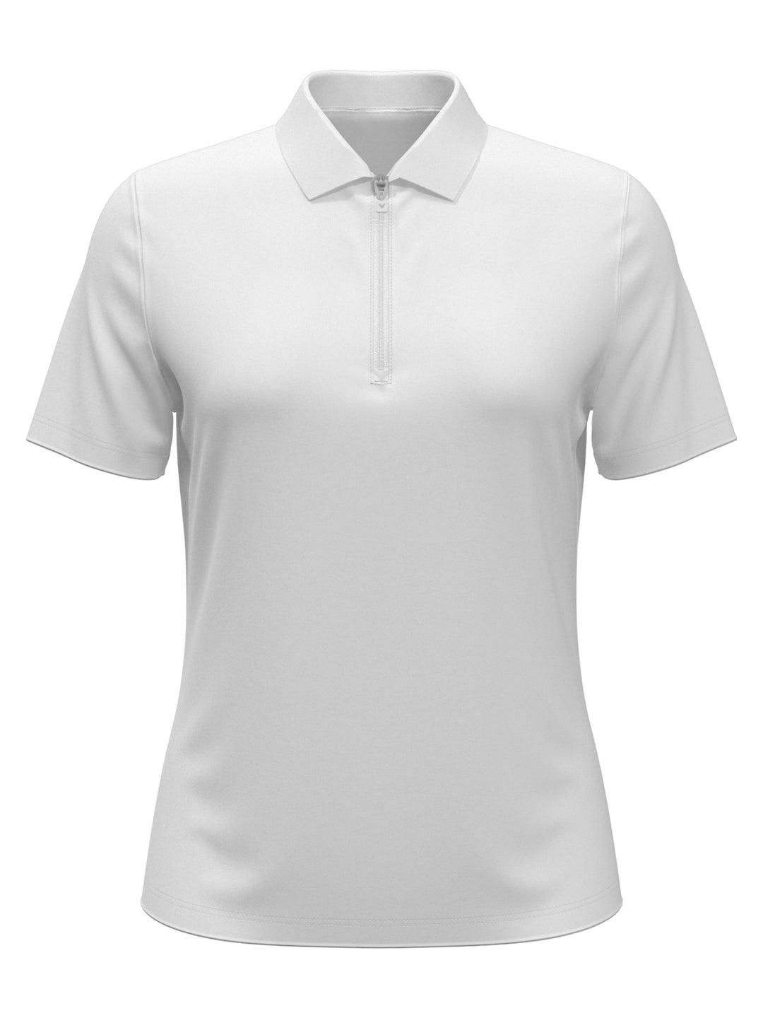 Women's Quarter Zip Solid Golf Polo