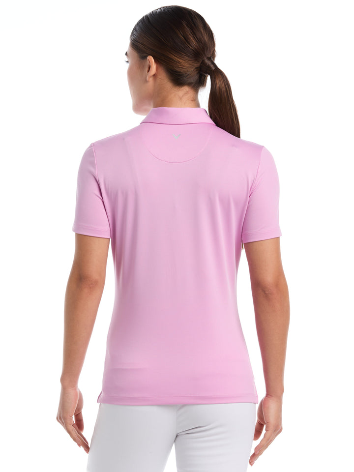 Women's Quarter Zip Solid Golf Polo