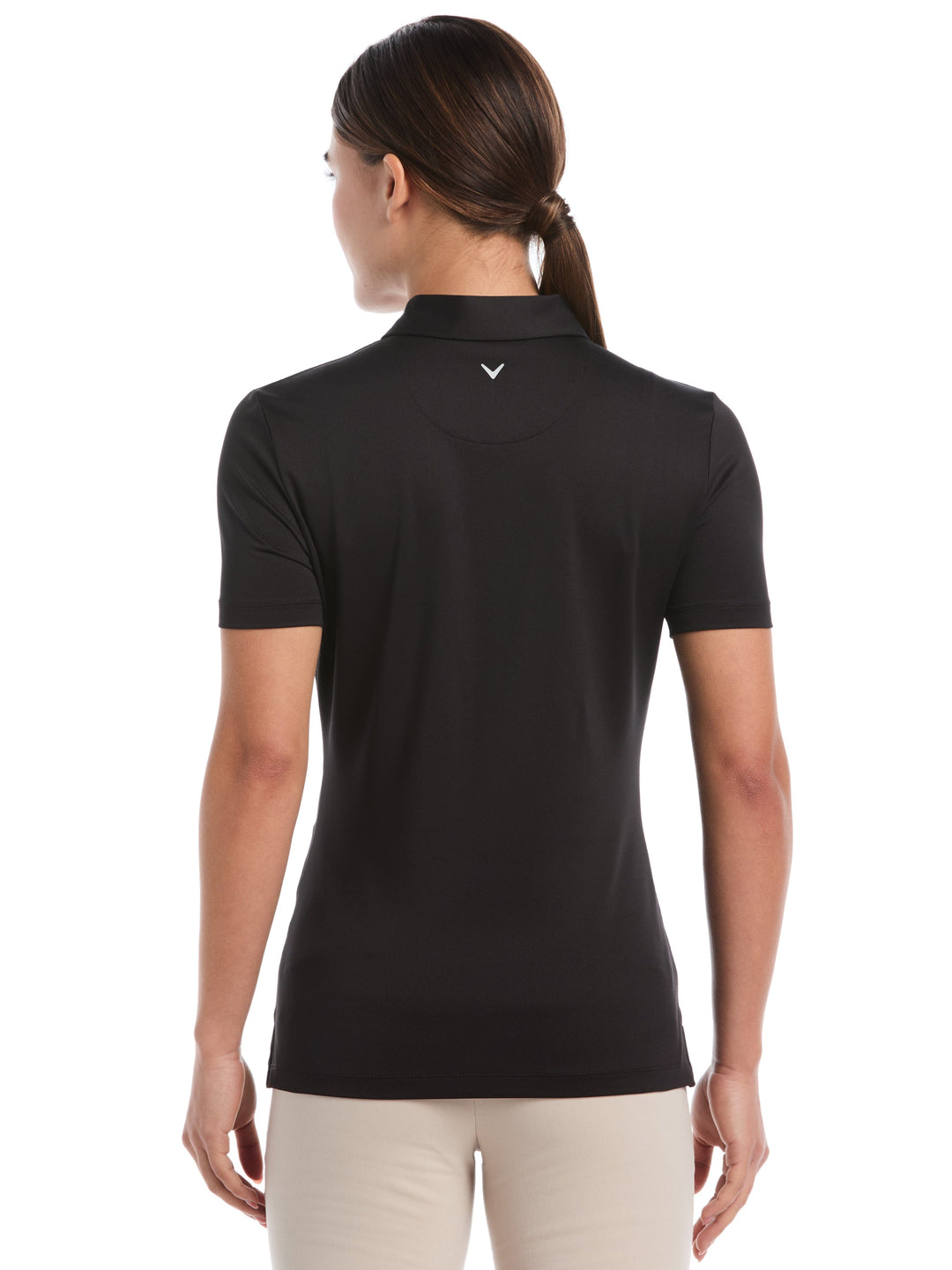 Women's Quarter Zip Solid Golf Polo