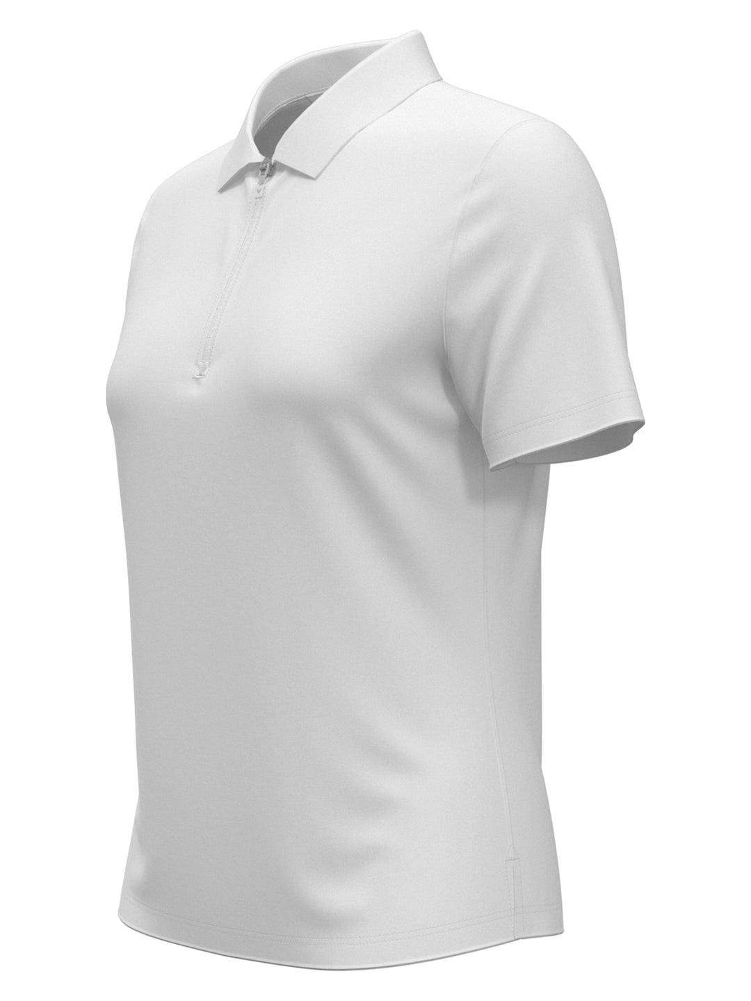 Women's Quarter Zip Solid Golf Polo