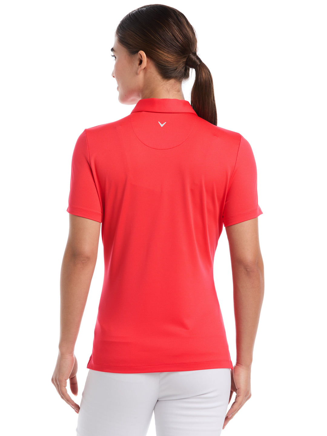 Women's Quarter Zip Solid Golf Polo