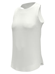 Ribbed Tennis Tank Top (Bright White) 