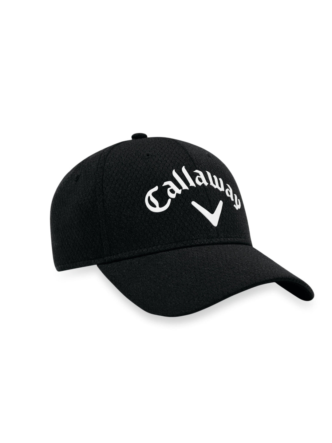 Side Crested Structured Golf Hat (White) 