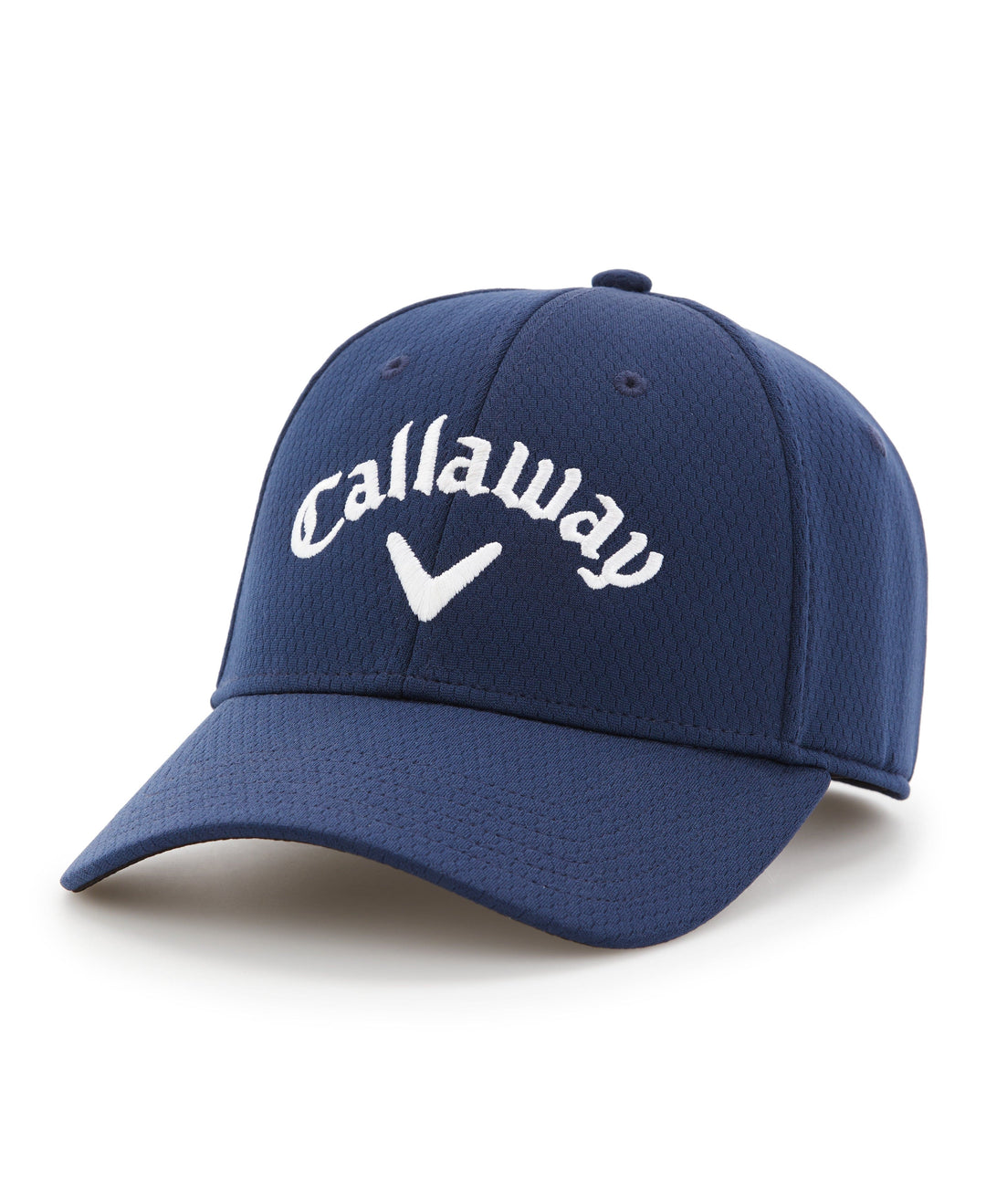 Side Crested Structured Golf Hat (Navy) 