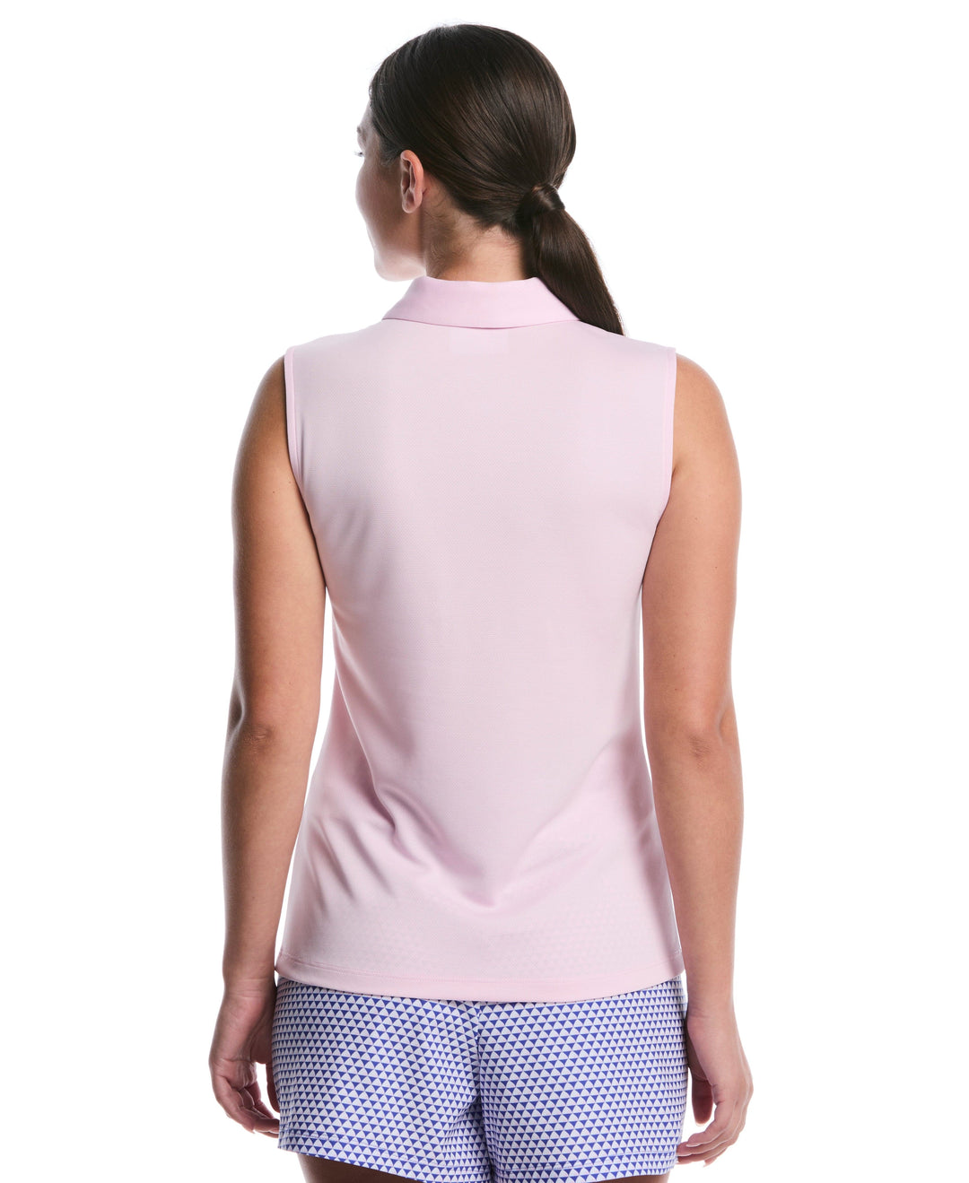 Sleeveless Airflux Golf Polo (Pink Tulle) 