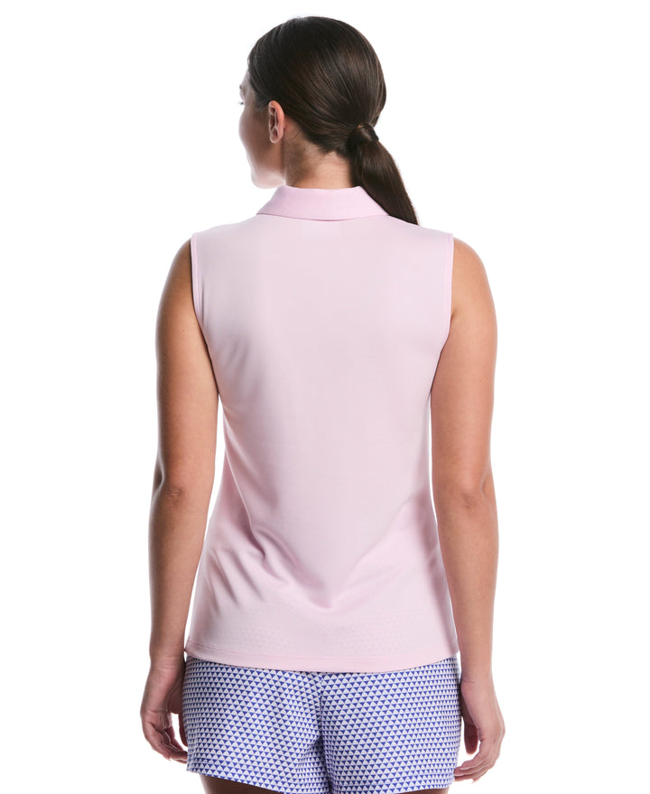 Sleeveless Airflux Golf Polo (Pink Tulle) 