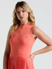 Women's Sleeveless Color Block Golf Dress