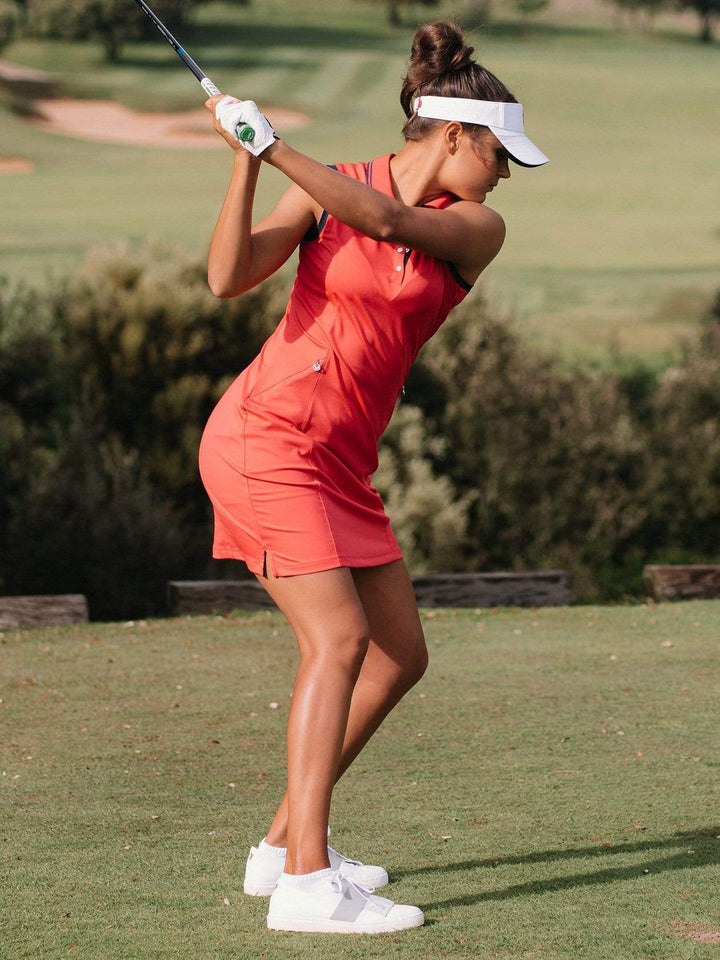 Women's Sleeveless Polo Dress