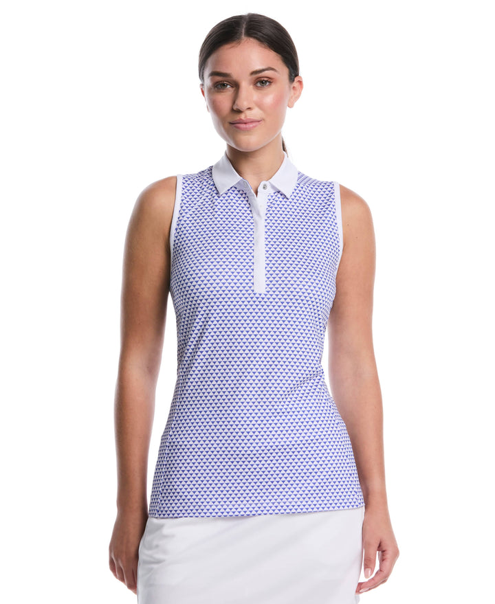 Blue Button Polyb Women's Solid Button Placket Polo – Golf Apparel Shop