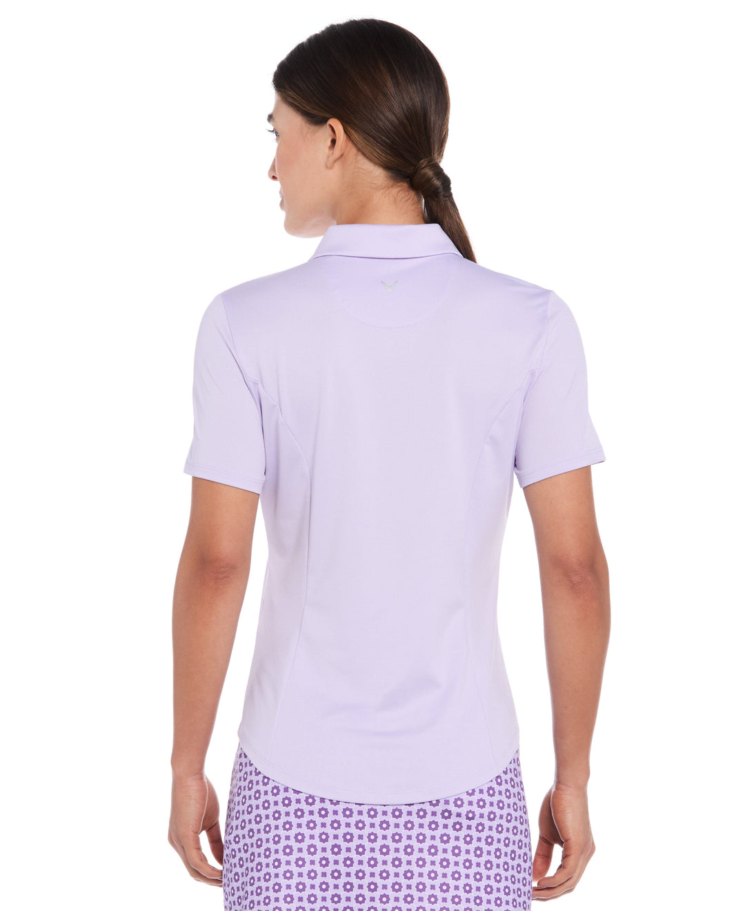 Women's Solid Short Sleeve Performance Golf Polo (Pastel Lilac) 