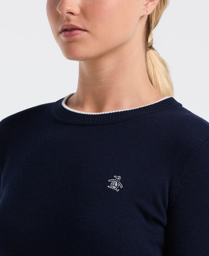 Solid Pullover Sweater (Black Iris) 