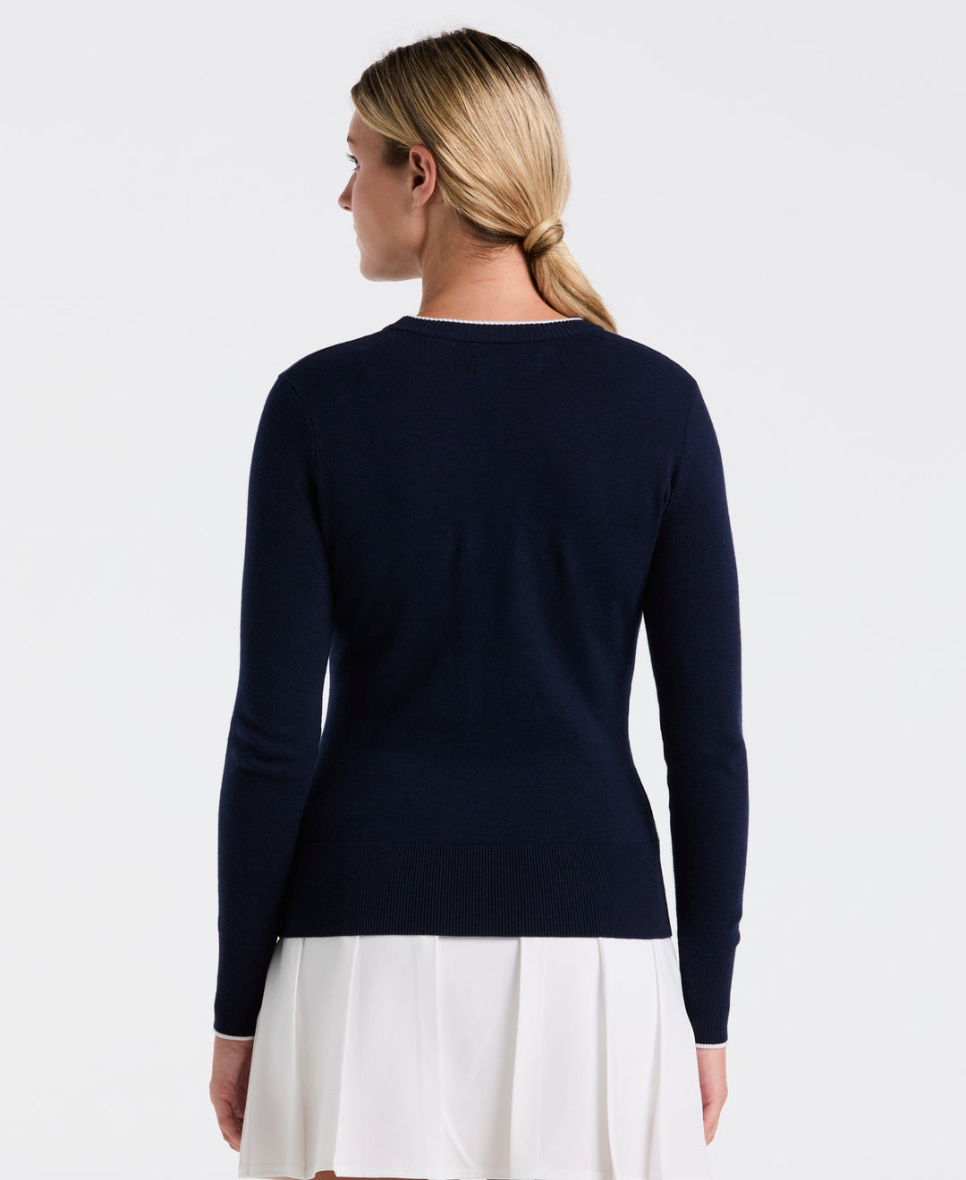 Solid Pullover Sweater (Black Iris) 