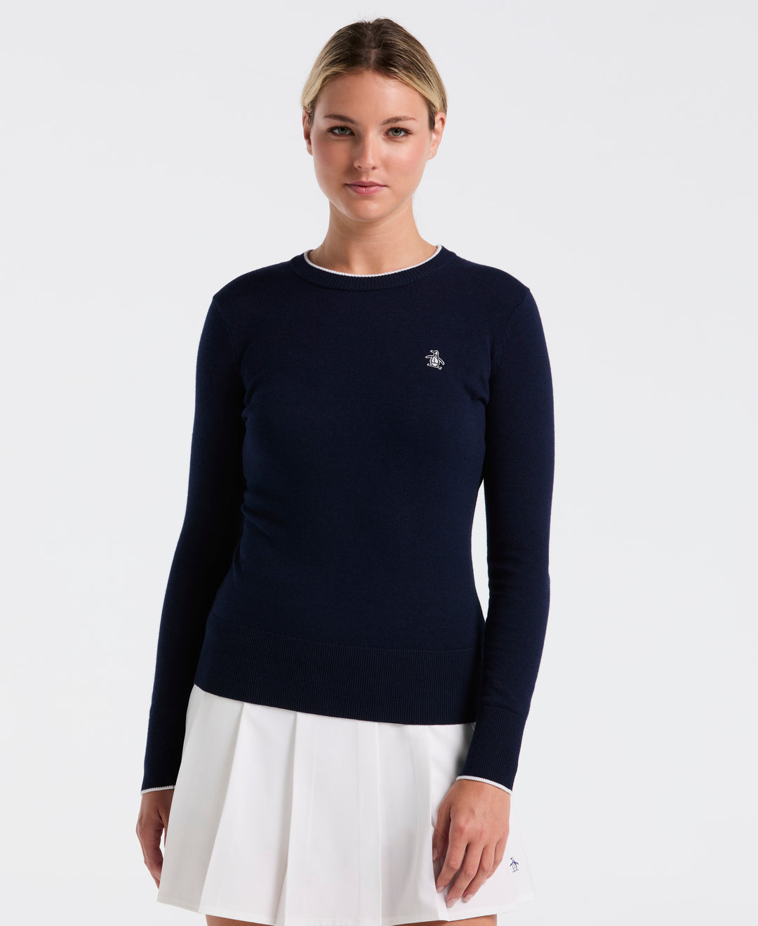 Solid Pullover Sweater (Black Iris) 