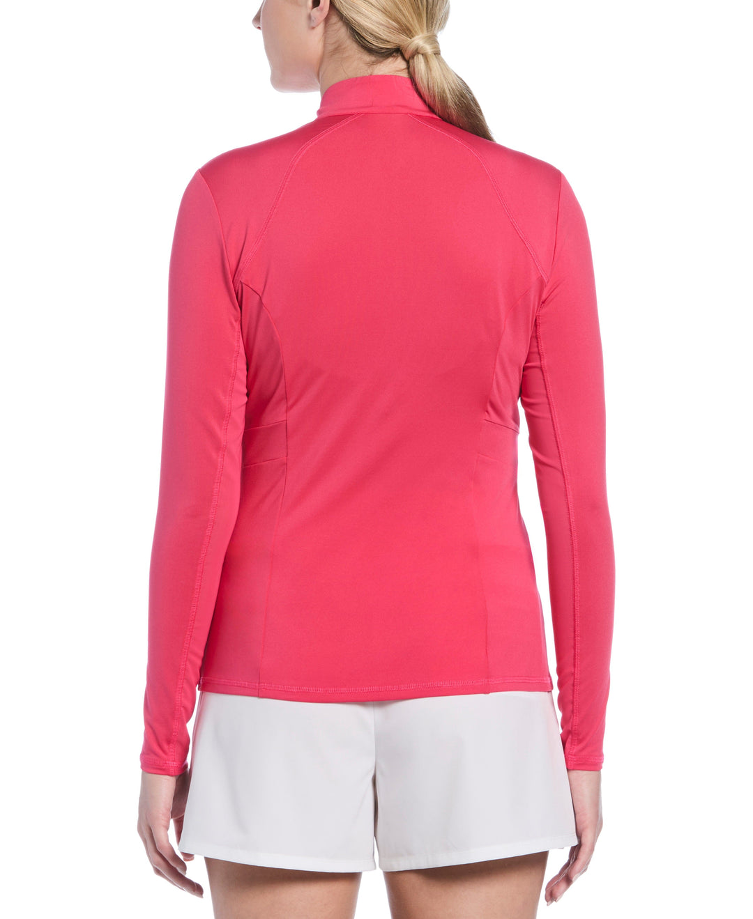 Solid Sun Protection Golf Shirt (Raspberry) 