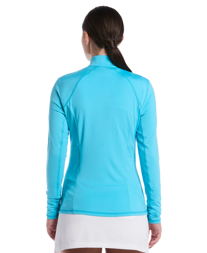 Solid Sun Protection Golf Shirt (Blue Atoll) 