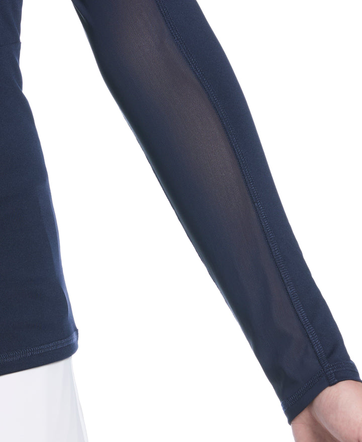 Solid Sun Protection Golf Shirt (Peacoat) 