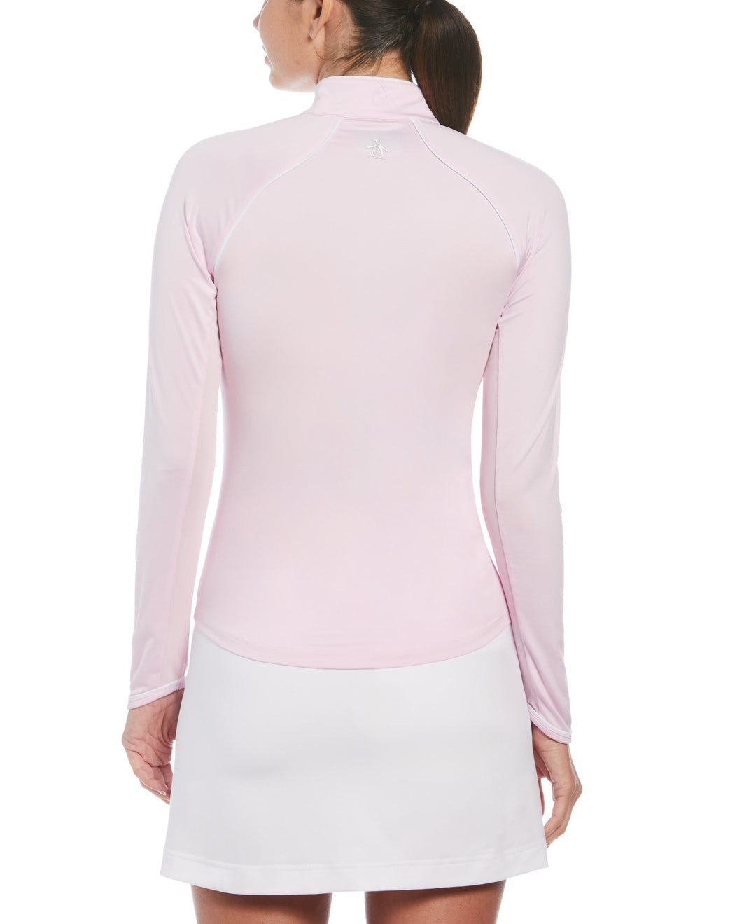 Solid Long Sleeve Tennis Shirt with Sun Protection (Gelato Pink) 