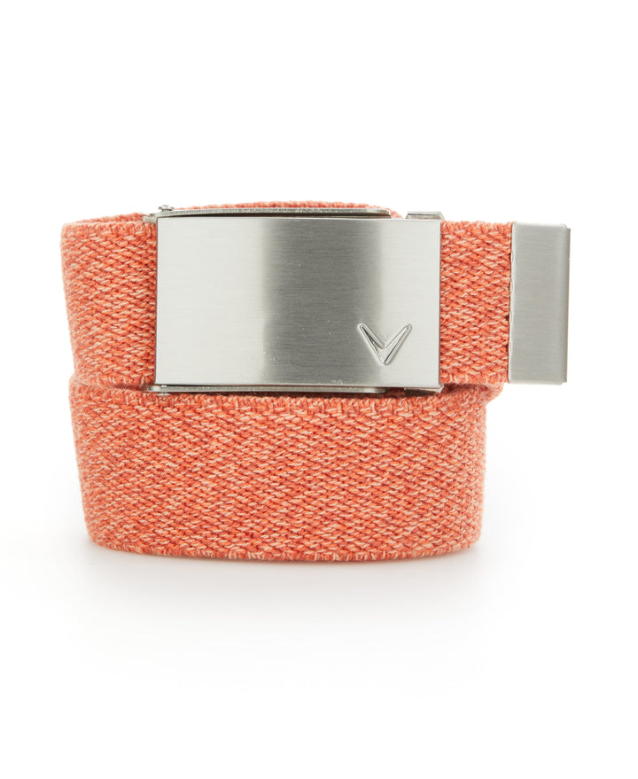 Ladies Stretch Webbed Belt (Nectarine Htr) 