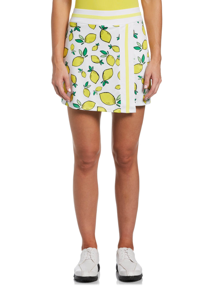 Women's Summer Lemon Print Golf Skort