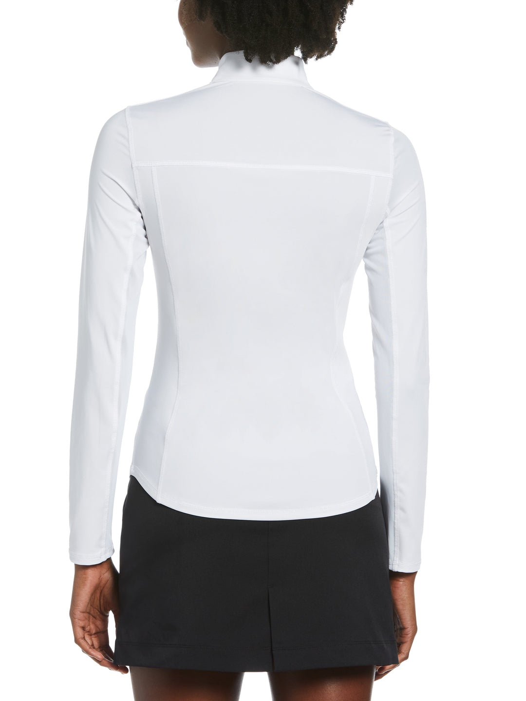 Sun Protection Golf Shirt with Under Sleeve Mesh Panel (Bright White) 