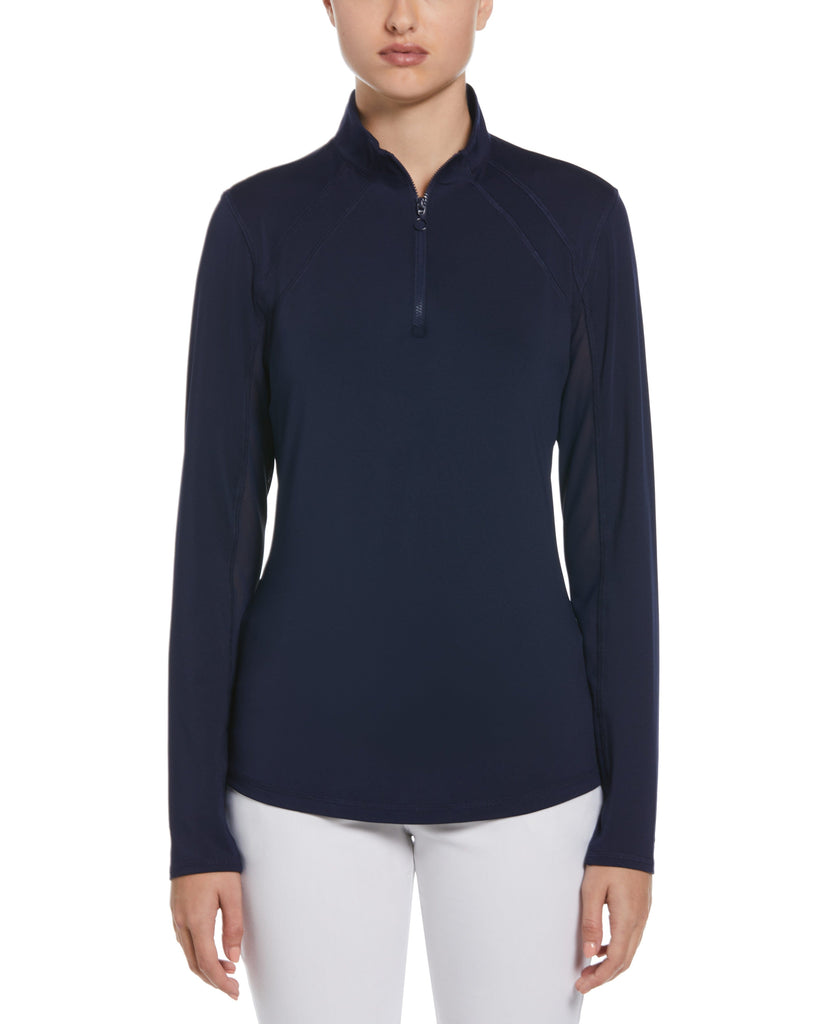 Women's Sun Protection Quarter Zip Golf Shirt – Golf Apparel Shop