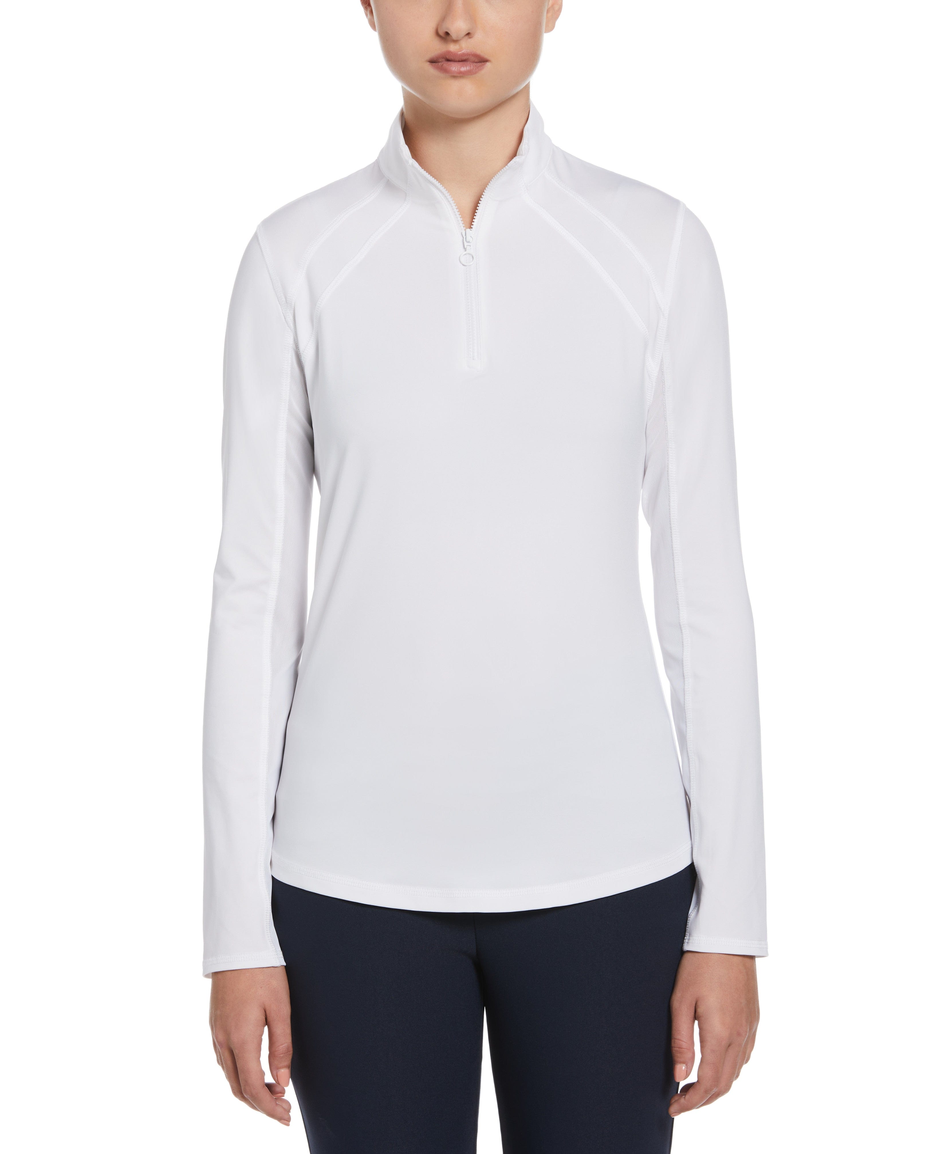 Women's Sun Protection Quarter Zip Golf Shirt – Golf Apparel Shop