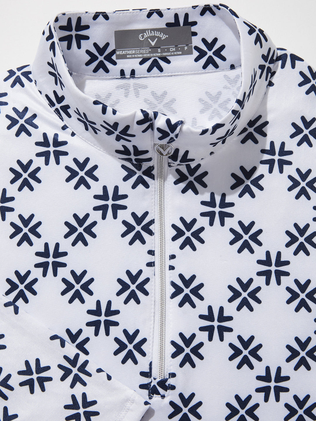 Women's Swing Tech™ Chevron Floral Print Sun Protection Quarter Zip Golf Pullover