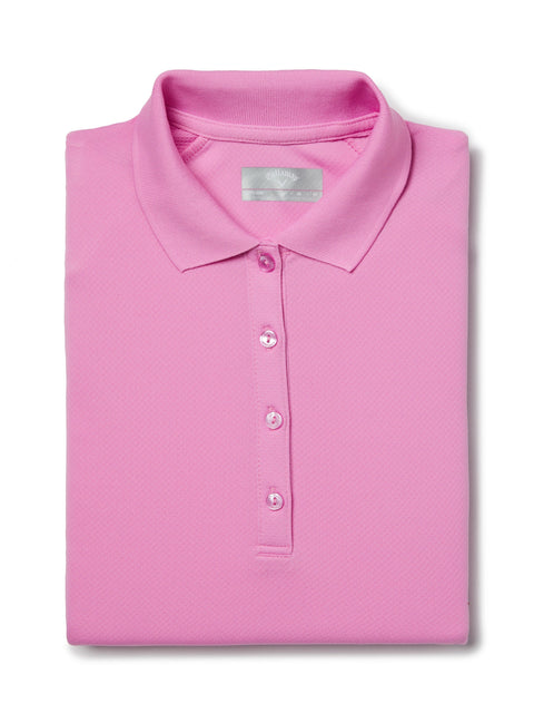 Swing Tech™ Solid Polo Top (Pink Sunset) 