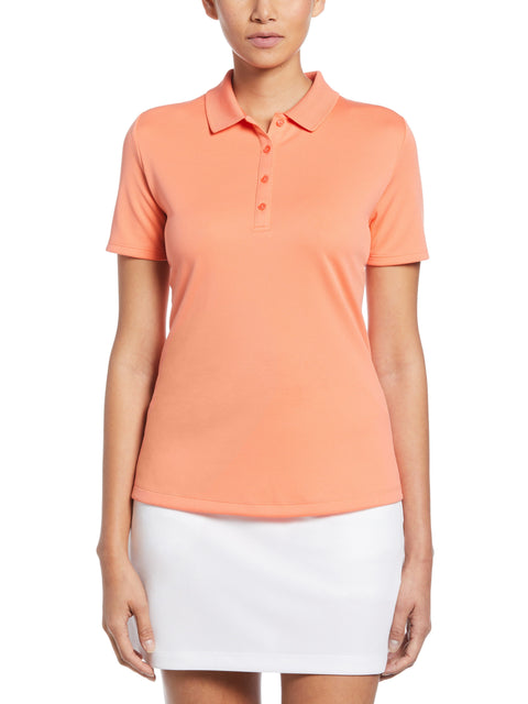 Swing Tech™ Solid Polo Top (Persimmon) 