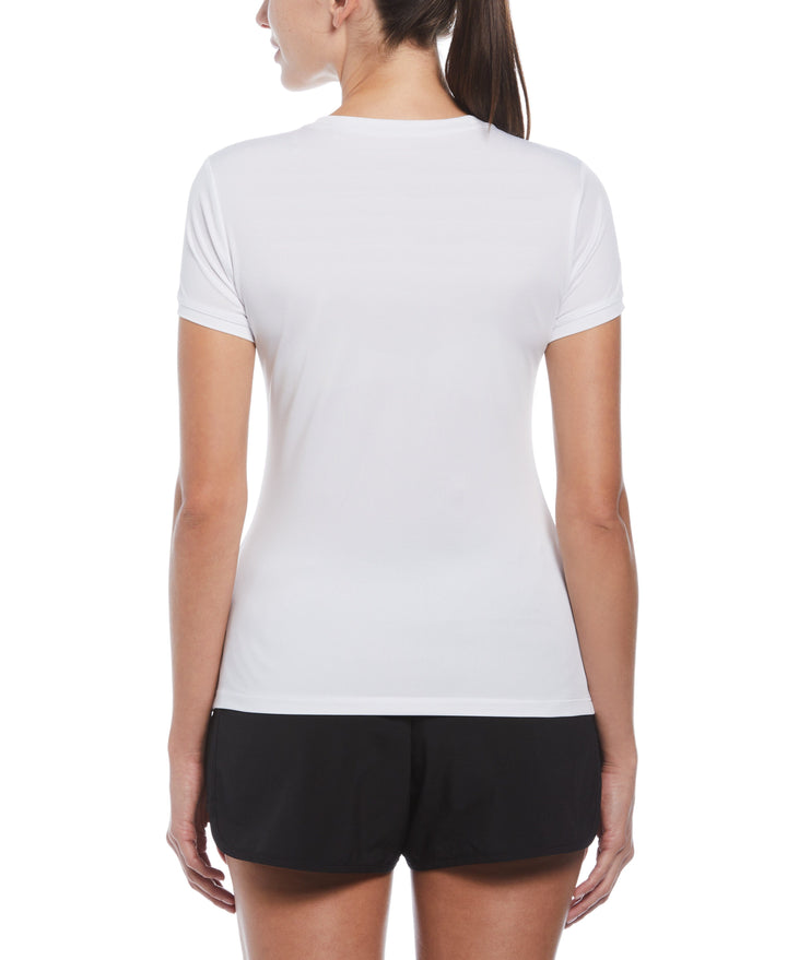 Tennis Racquet Pete Color Block Tee (Bright White) 