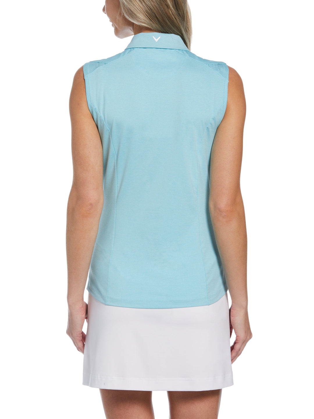 Tonal Heather Golf Polo (Lt Santorini Blue Htr) 