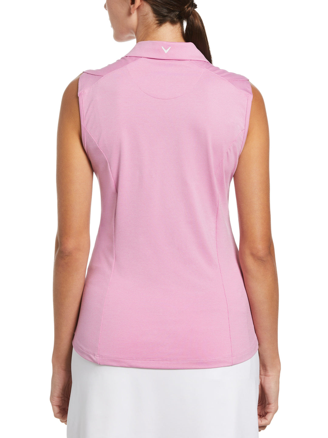 Tonal Heather Golf Polo (Sunset Pink Htr) 