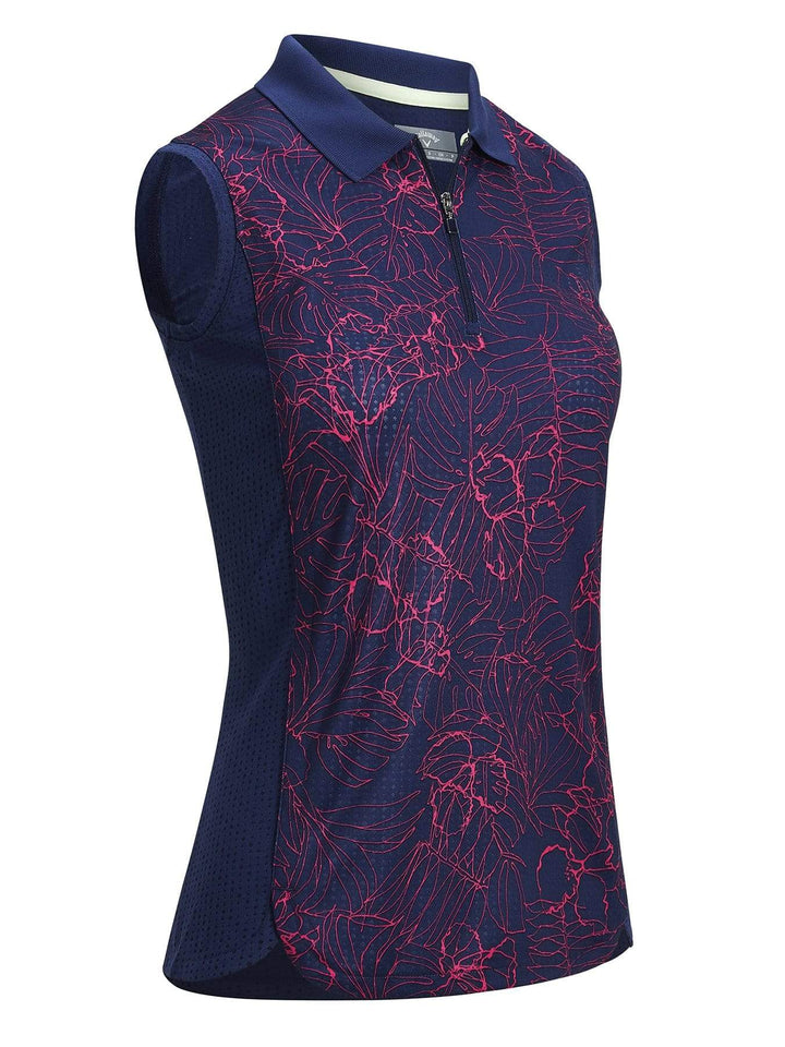 Women's Tropical Print Polo