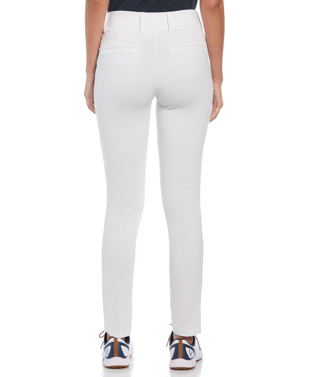 TrueSculpt™ Chev Pull On Stretch Tech Trousers (Brilliant White) 