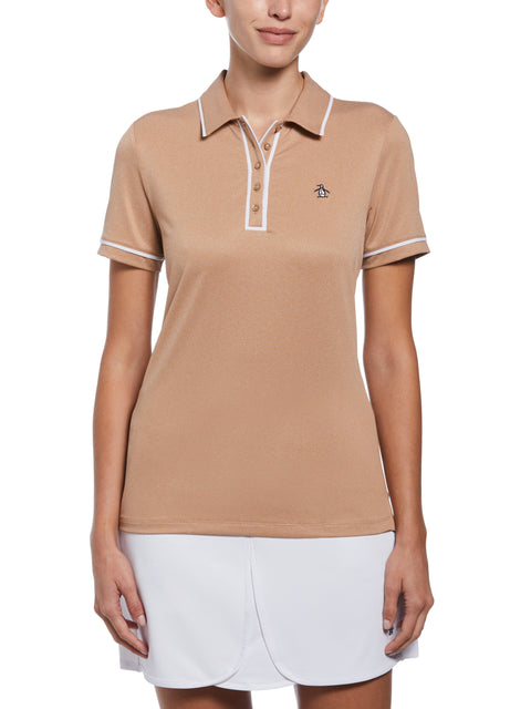 Womens Veronica Golf Polo Shirt (Tobacco Brown) 